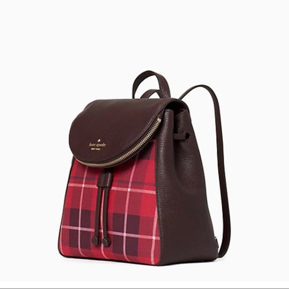 Kate Spade Plaid Medium Backpack - Picture 4 of 11